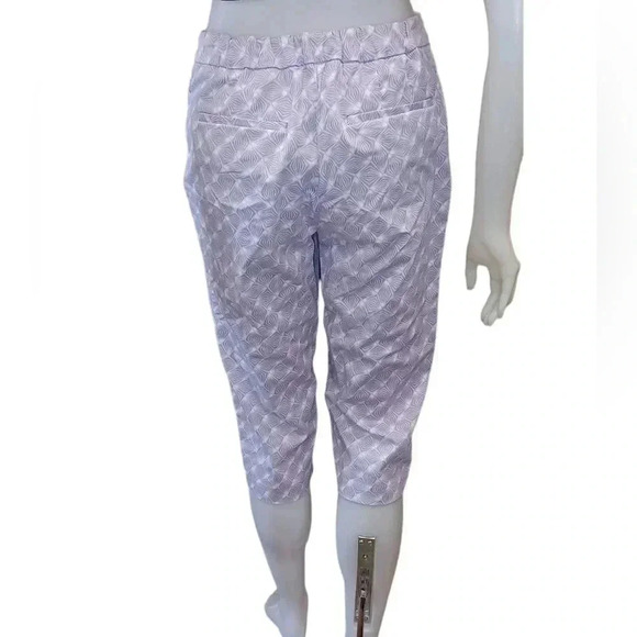 Tradition Capri Cotton Blend Lilac & White Size  10P - Picture 2 of 6